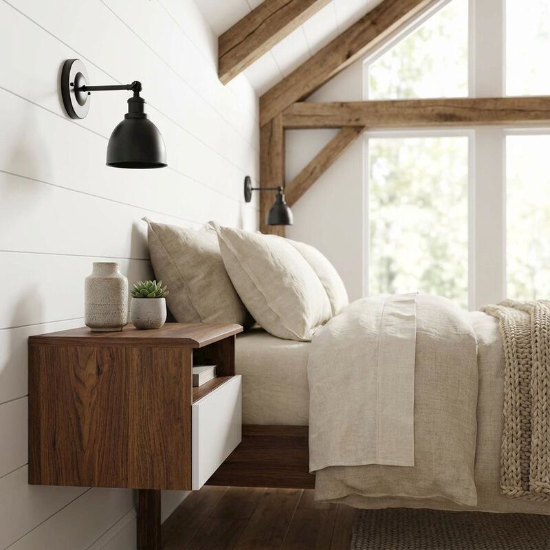 Wall Mount Nightstand with Sleek Design and Compact Size image number 3