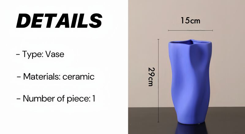 Wave Ceramic Vase,  Table Setting Centerpiece image number 7