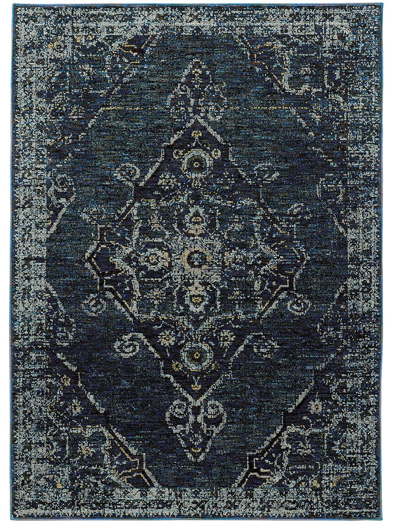 Andorra 1'10" x 3'2" Blue Rug