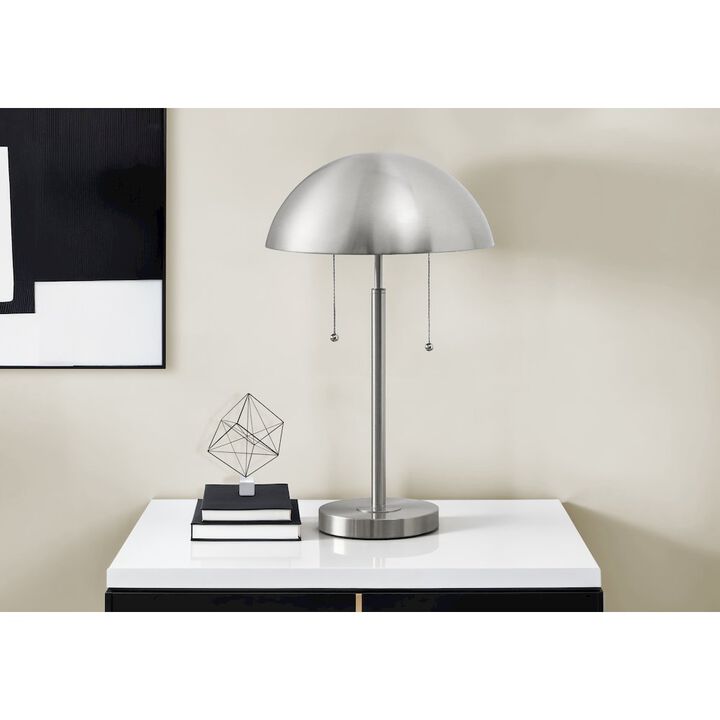 Lighting, 20"H, Table Lamp, Silver Metal, Contemporary, Modern