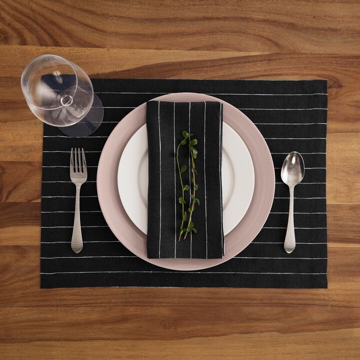 Linen Placemats - Pinstripe
