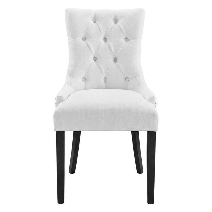 Tufted Upholstered Fabric Dining Chair for Kitchen and Dining Room, Beige