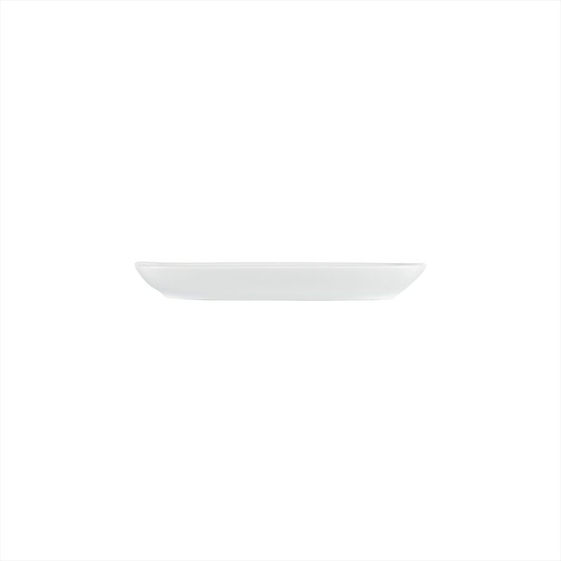 Porcelain Delta-Coupe 9.25" x 6.25" x h:1" Oval White Porcelain Platter (Set of 2)