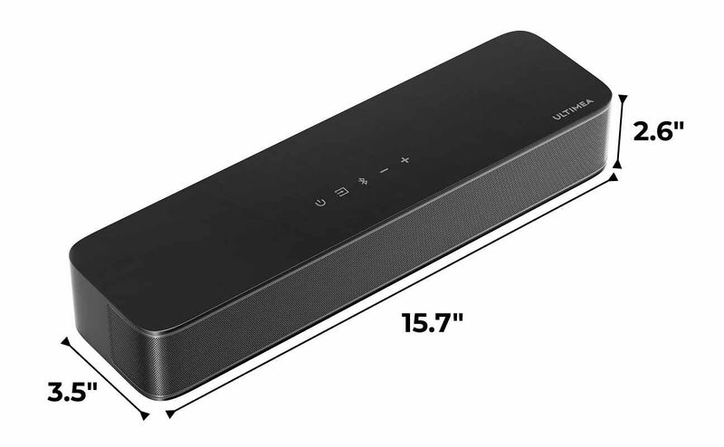 ULTIMEA 2.1ch Compact Soundbar for TV, 3" Built-in Subwoofer, App Control, 120W Peak Power, Bluetooth 5.4, OPT/AUX, PC&TV Sound Bar image number 9