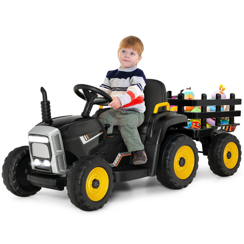 Kids 12V Ride On Tractor with 3 Speed Gears and Front Loader Ages 3 Plus image number 4