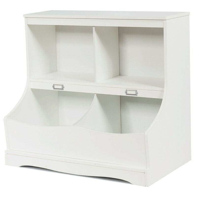 Kids Floor Cabinet Multi-Functional Bookcase