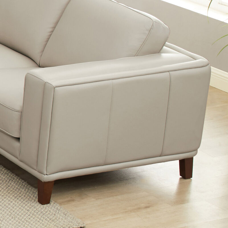 Lyon Top Grain Leather Loveseat