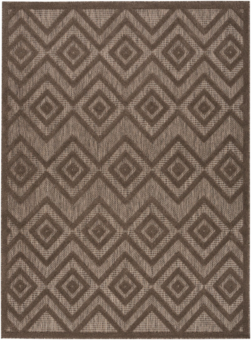 HomeRoots Geometric Indoor Outdoor Area Rug image number 2