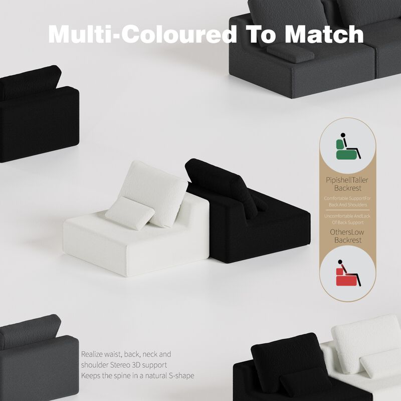 GOODSILO Single Armchair with Plush Cloud-Like Comfort and Ergonomic Support image number 5