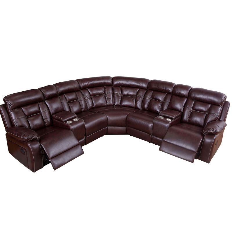 Sectional Sofa with Manual Reclining