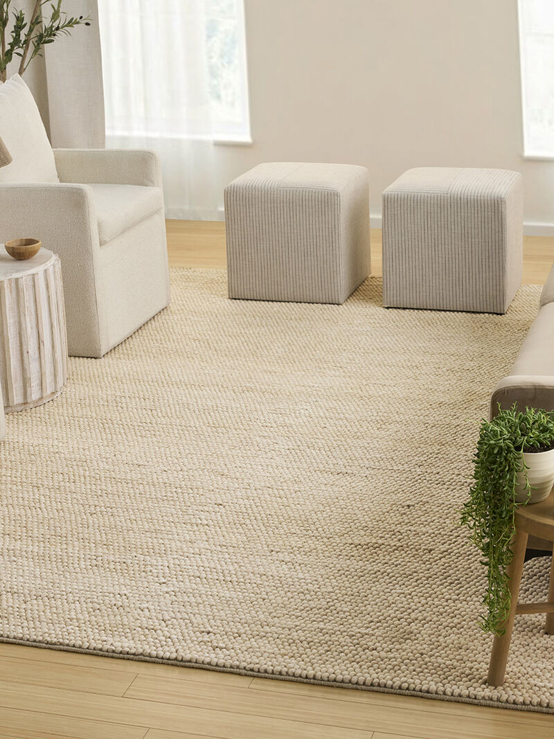 Pure Knots KNT01 Beige 8'6" x 11'6" Rug