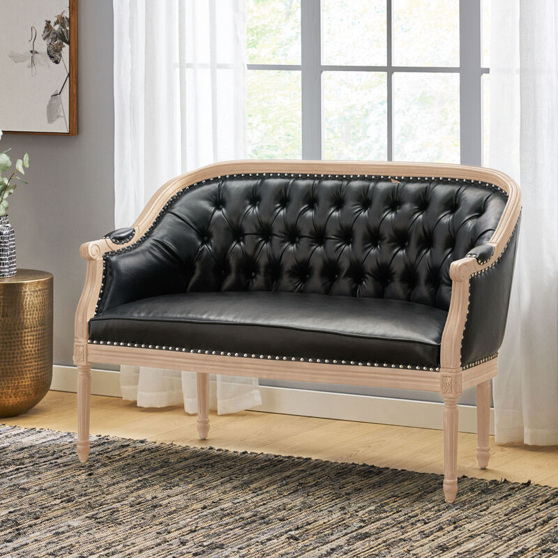 Damtib PU Loveseat Sofa image number 3