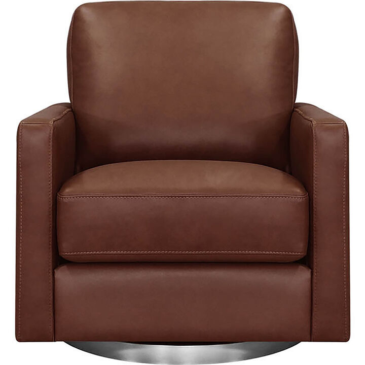Ashby Swivel Leather Chair