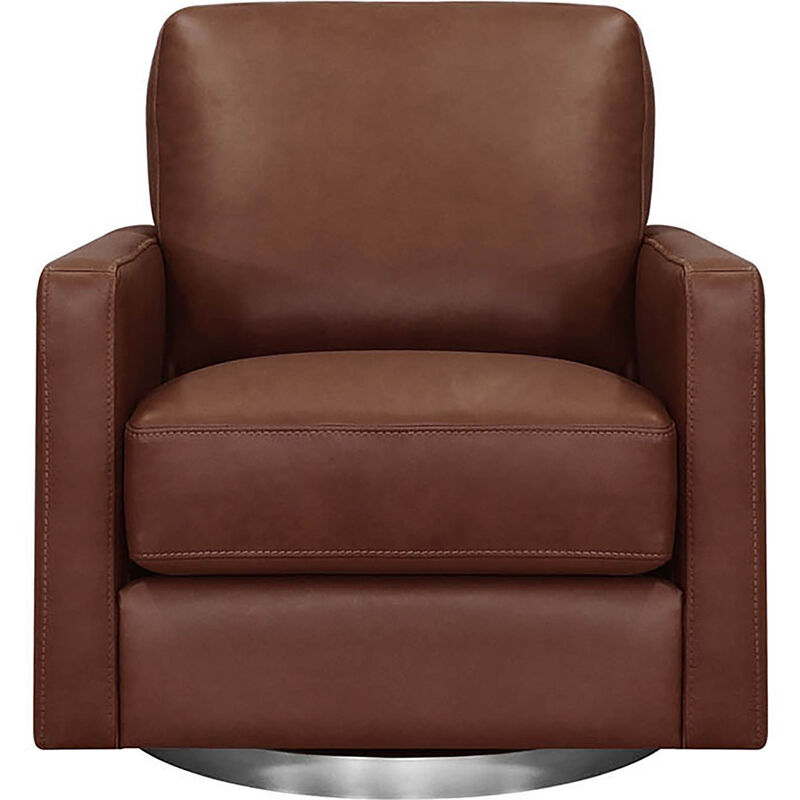 Ashby Swivel Leather Chair