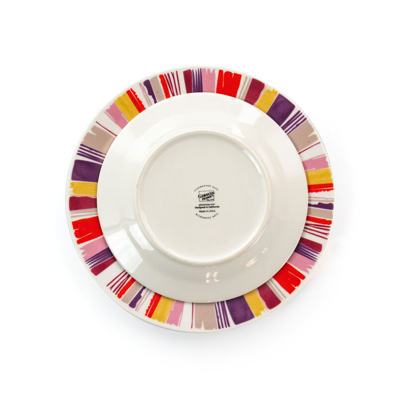 Gibson Home Orleans 12 Piece Ceramic Dinnerware Set