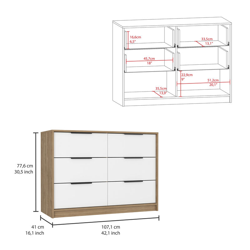 Rotkul 4 Drawers 2 Doors Dresser image number 3