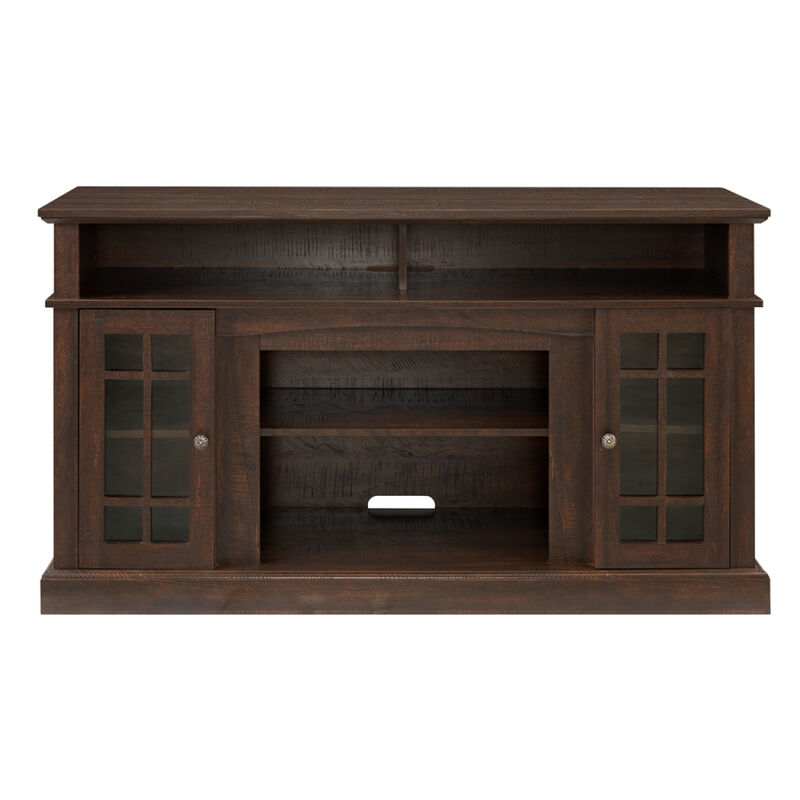 Streamdale Modern 65" TV Stand with Open/Closed Storage, Espresso