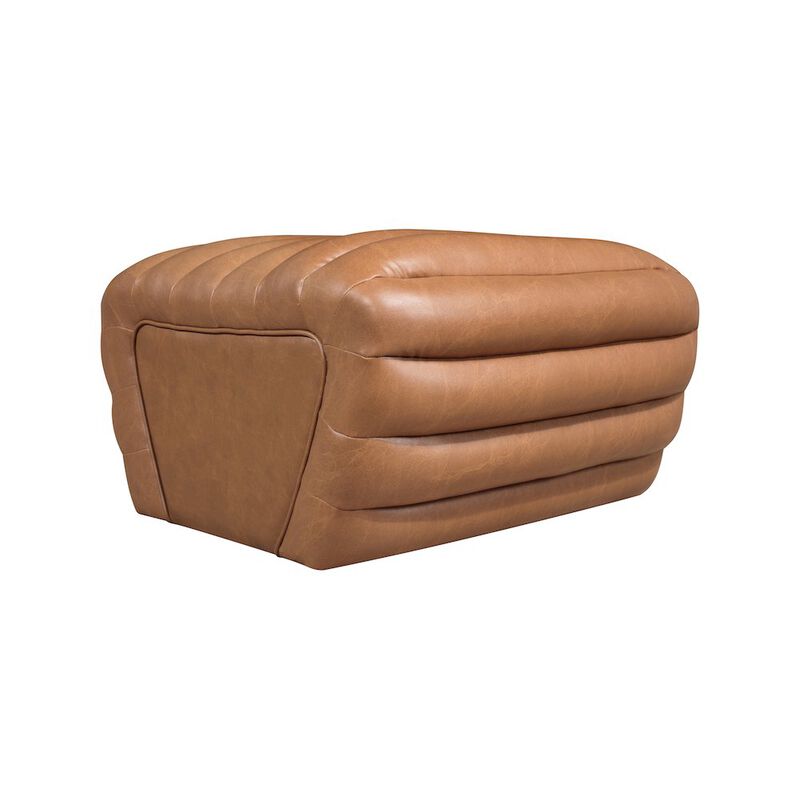 Meridian Furniture Vega Vegan Leather Ottoman