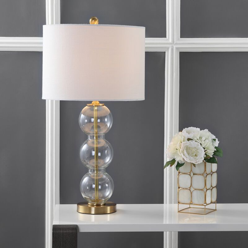 Bella Glass Triple Sphere LED Table Lamp (Set of 2)