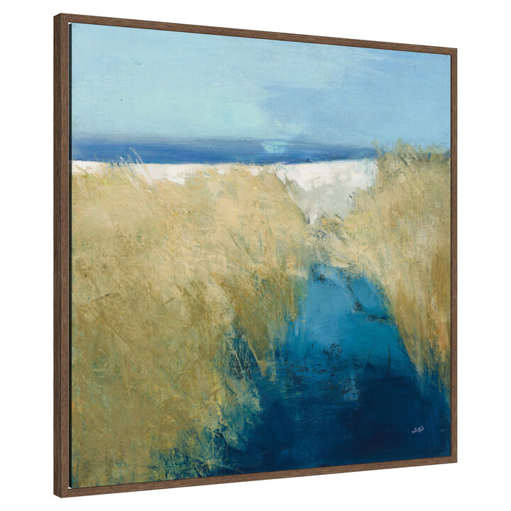 Glimpse of the Shore by Julia Purinton Framed Canvas Wall Art