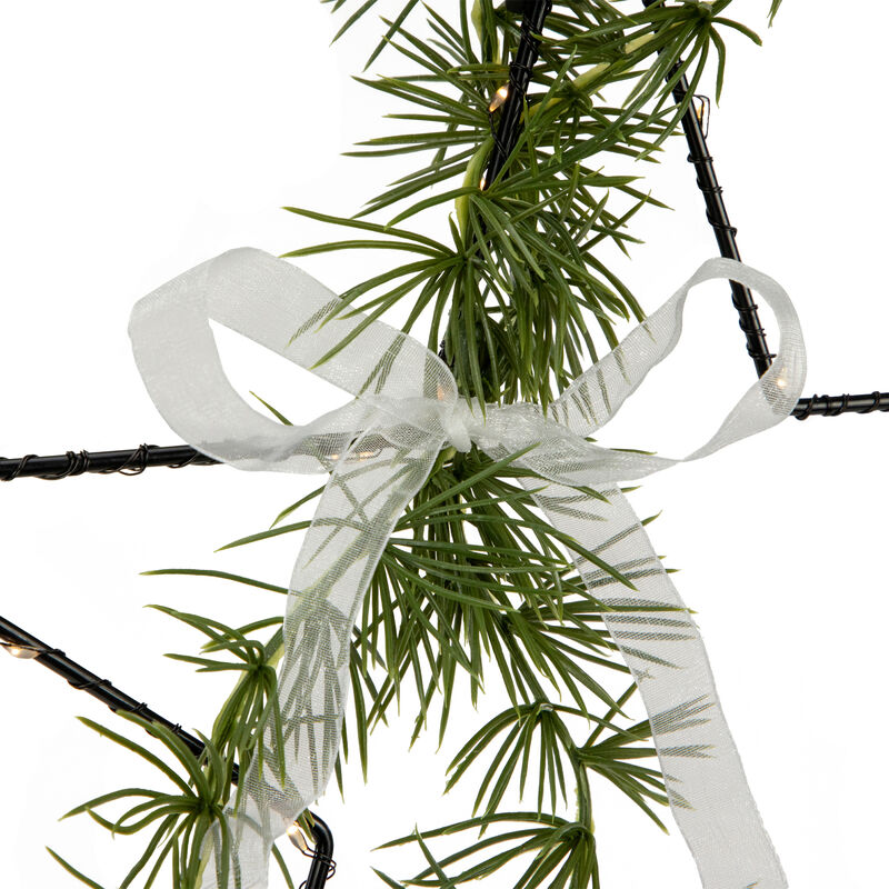 11" LED Lighted Star with Rosemary Sprig Christmas Decoration  Warm White Lights image number 1