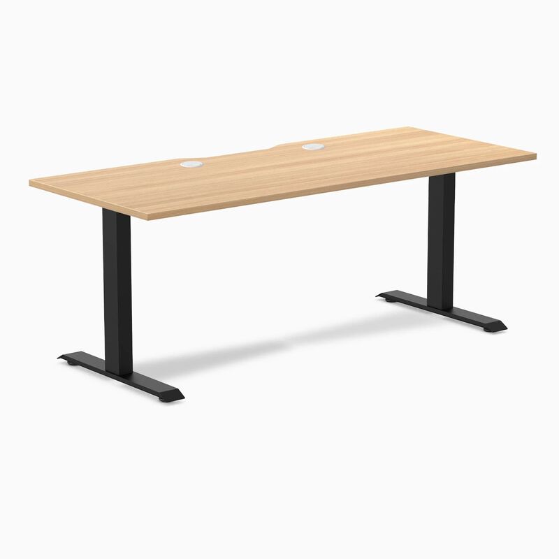 Desky Zero Scalloped Laminate Office Desk image number 0