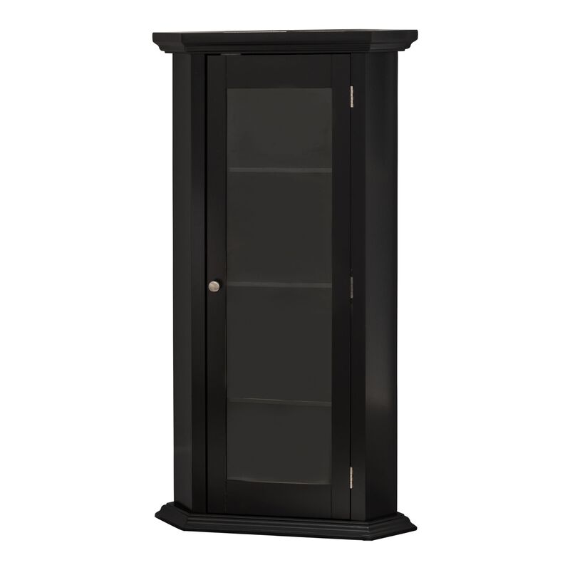 Kings Brand Furniture Cambridge Corner Curio Storage Cabinet image number 0