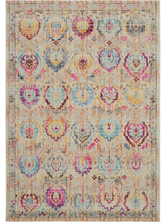 Vintage Kashan VKA04 Ivory/Multicolor 4' x 6' Rug