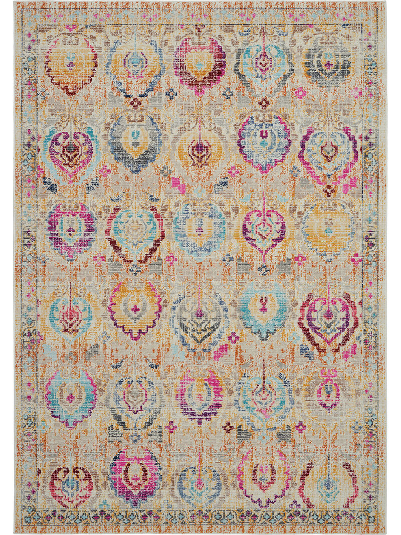 Vintage Kashan VKA04 Ivory/Multicolor 4' x 6' Rug