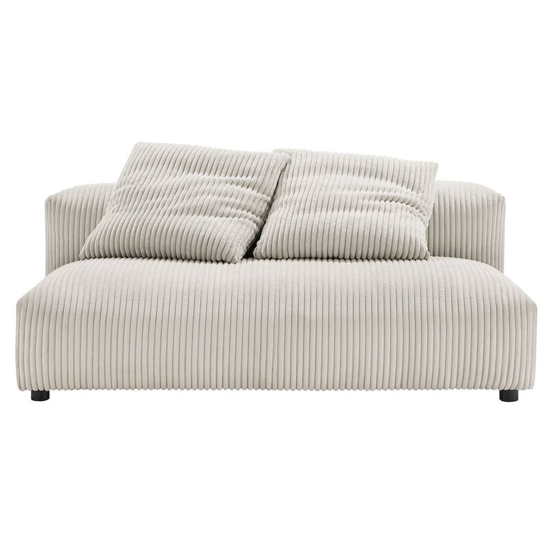 Modway Solace Modular Upholstered Fabric Armless Loveseat