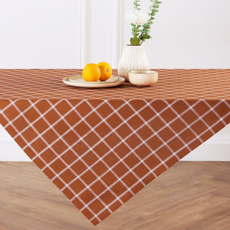 Solino Home 100% Pure Linen Table Throw - Windowpane