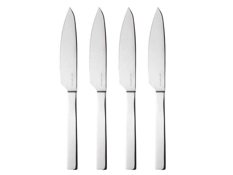 Stile Steak Knives Set-4 Pc in Silver