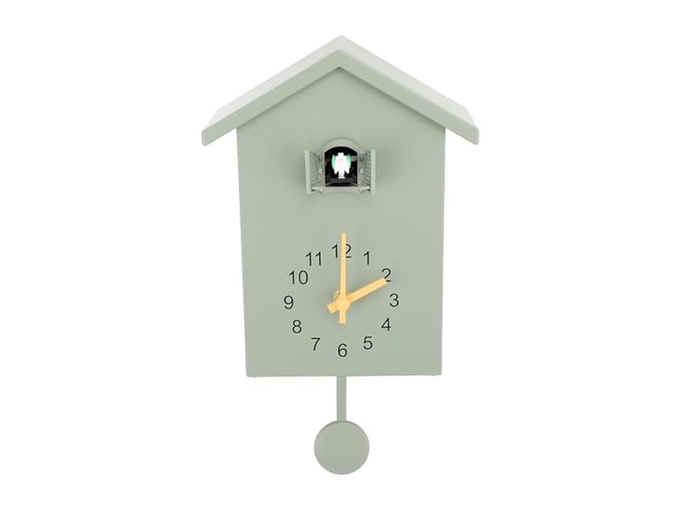 Cuckoo Nordic Birdhouse Bird Voices Call Wall Clock Modern Living Room Decor