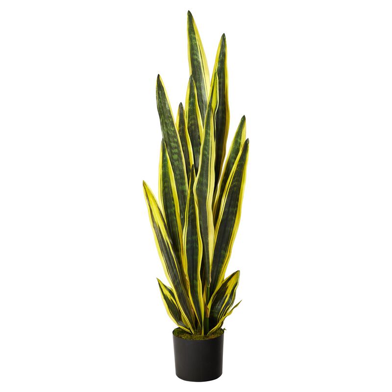 Hivvago 4" Sansevieria Artificial Plant