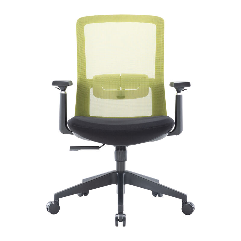 LeisureMod Ergonomic Office Chair Mid-Back Mesh Conference Chair Swivel Computer Chair With Adjustable Height and Armrests Ingram Series