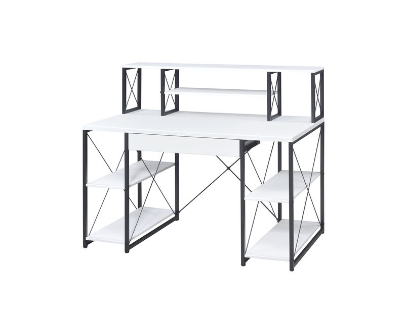 ACME Amiel Writing Desk, White & Black