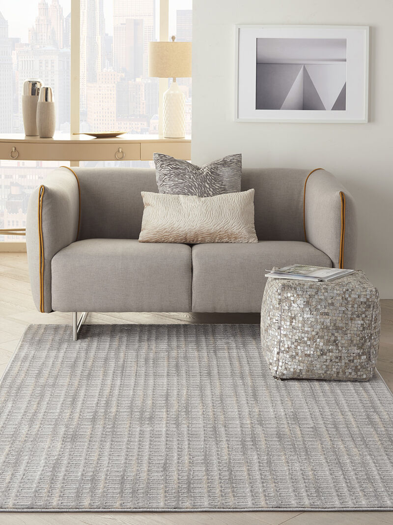 Solace SLA04 Gray/Beige 5'3" x 7'3" Rug
