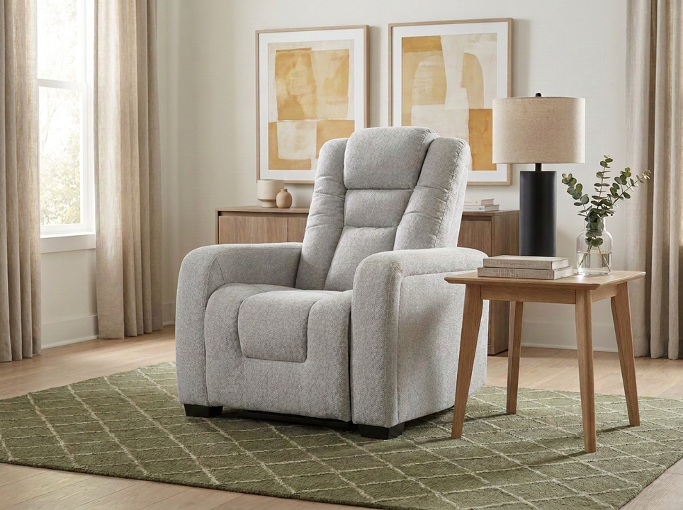 Contemporary Dual Power Recliner