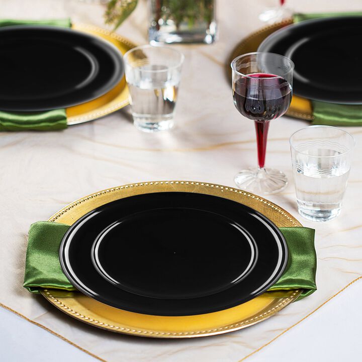 Flat Round Plastic Wedding Value Set (30 Sets)