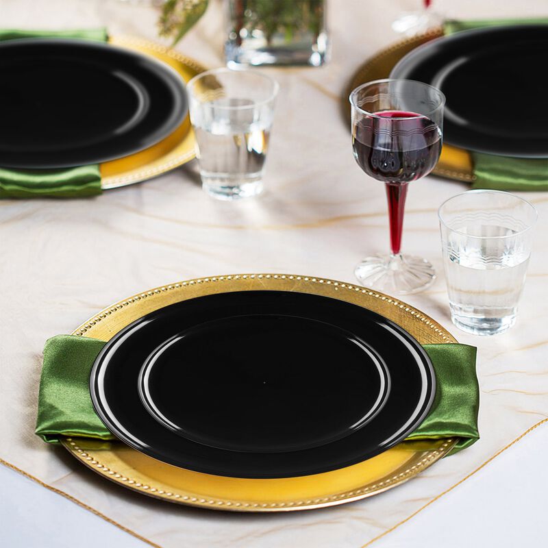 Flat Round Plastic Wedding Value Set (30 Sets) image number 1