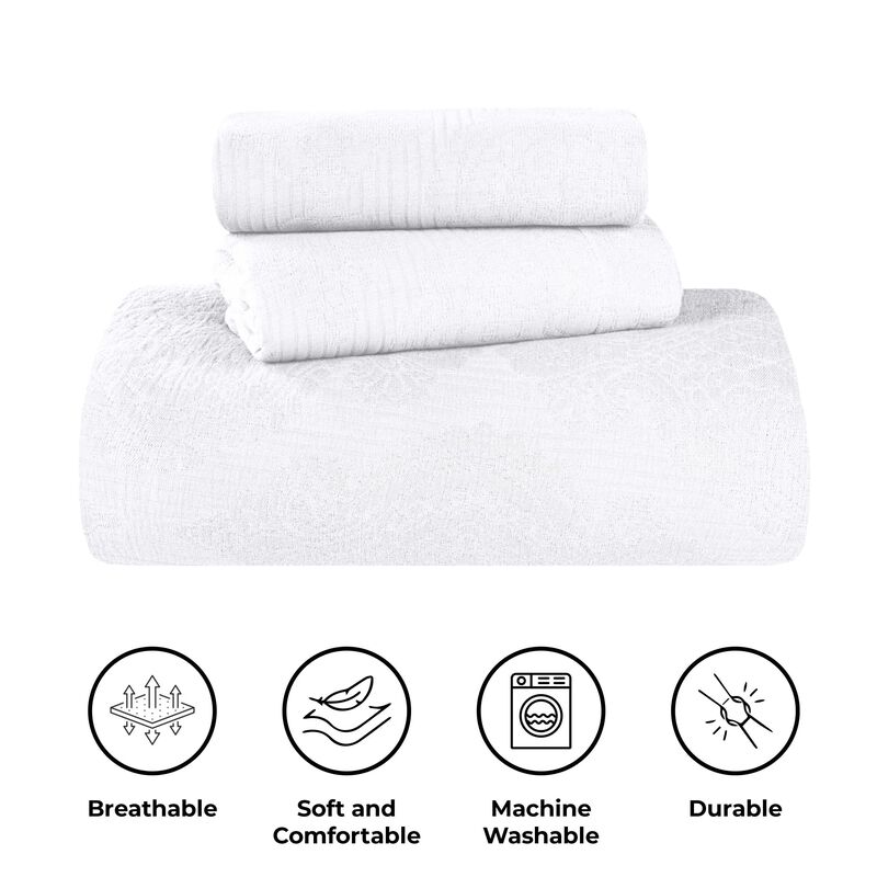 Soft Cotton Matelasse Bedspread Set, Lightweight Textured Bedding image number 3