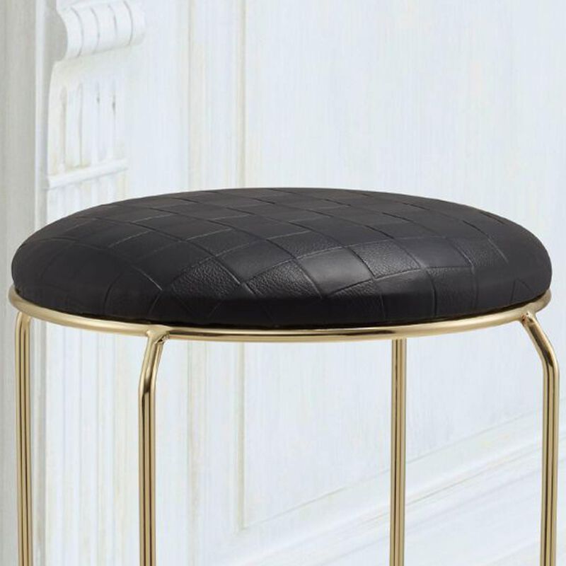 Kings Brand Furniture Carmilla Upholstered Counter Height Stool - Bar Stools Set of 4 for Kitchen 18.75"