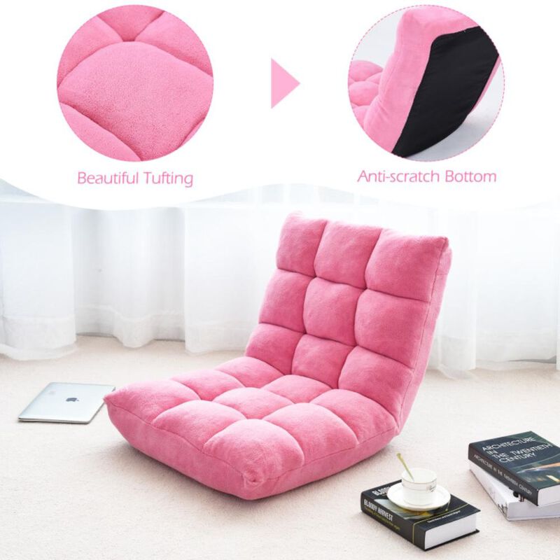 Hivvago 14-Position Adjustable Cushioned Floor Chair