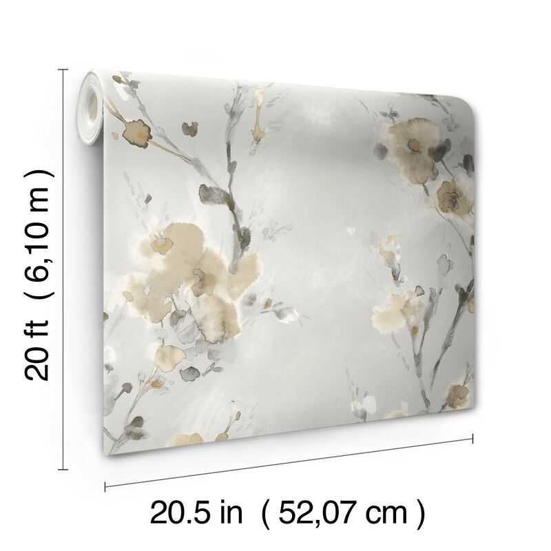 Charm Neutral Peel & Stick Wallpaper (Double Roll) image number 4