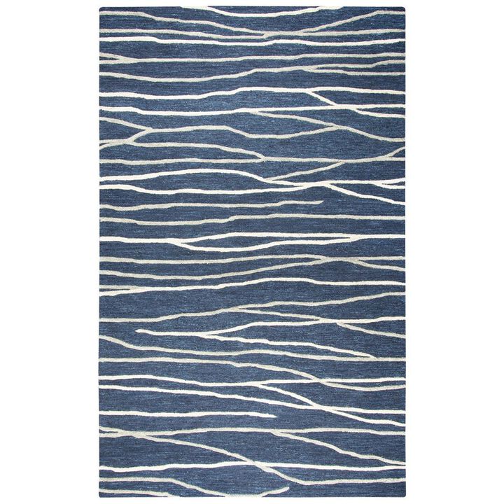 Hand Tufted Cut & Loop Pile Wool Rug, 8' x 10'
