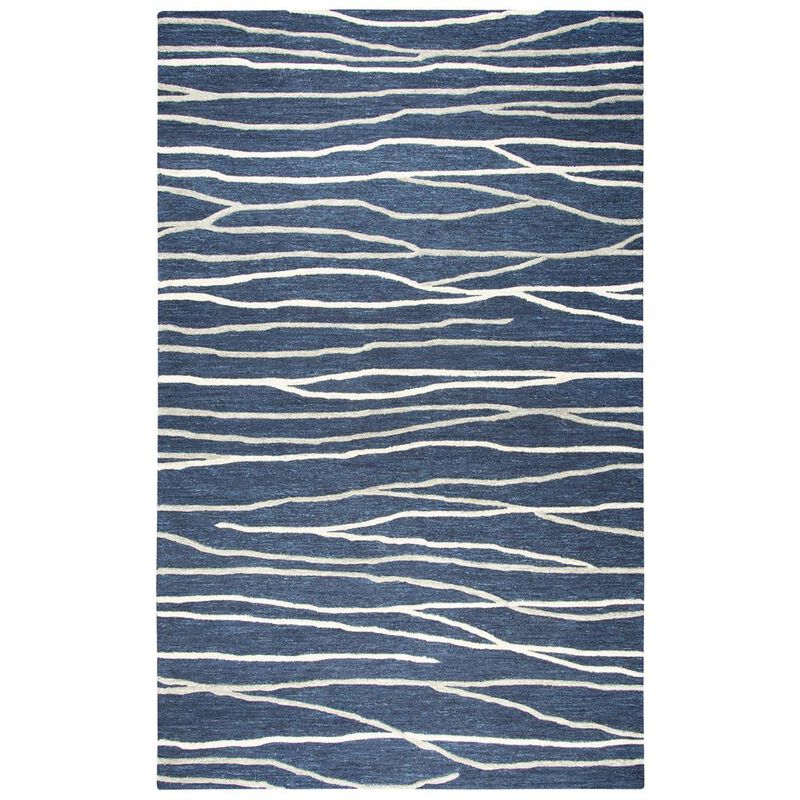 Hand Tufted Cut & Loop Pile Wool Rug, 8' x 10'