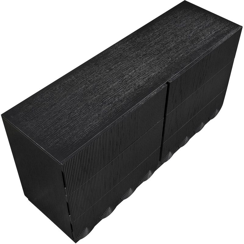 Meridian Furniture Scallop Black Dresser