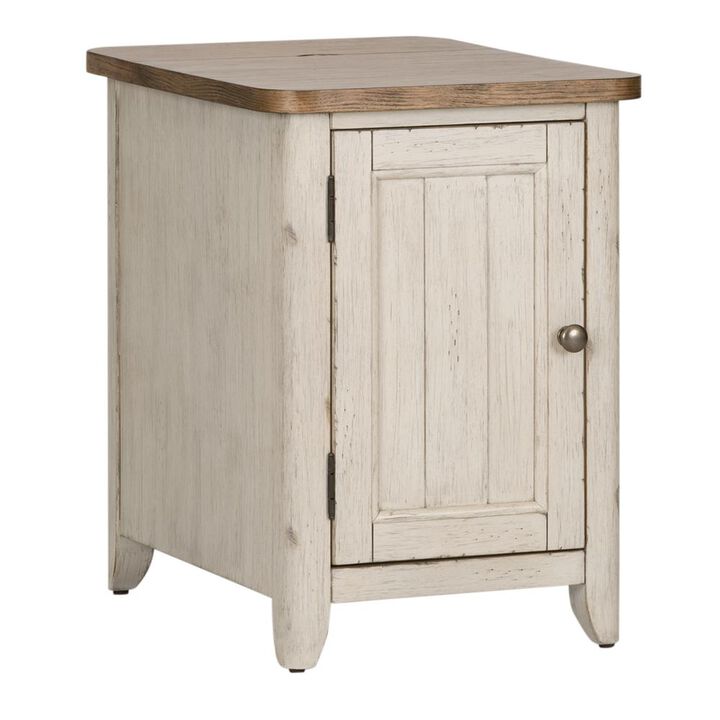 Liberty Furniture Door Chair Side Table w/ Charging Station
