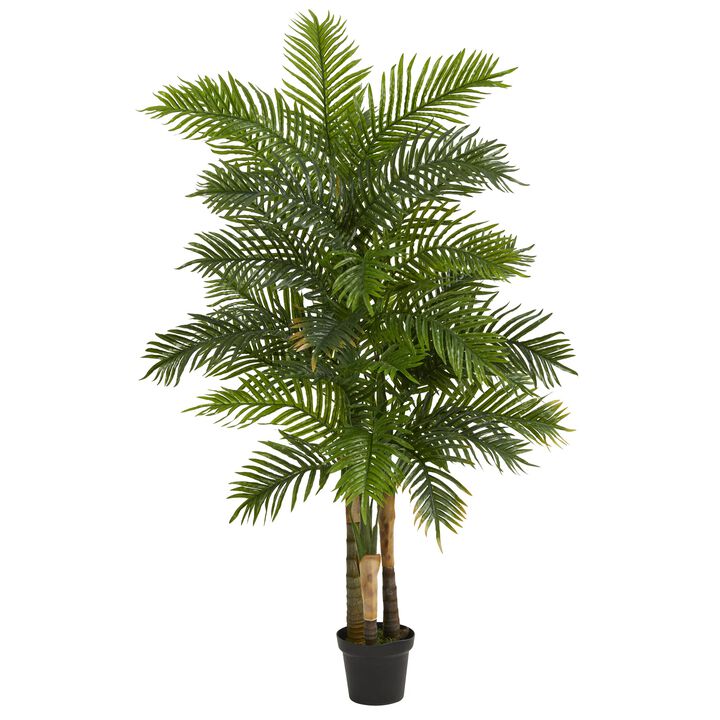 HomPlanti 6 Feet Areca Palm Artificial Tree (Real Touch)