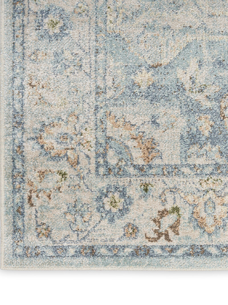 Astra Machine Washable ASW12 Light Blue 9' x 12' Rug